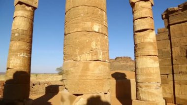 sahara Çölü'nde siyah Firavunlar antik Tapınağı 