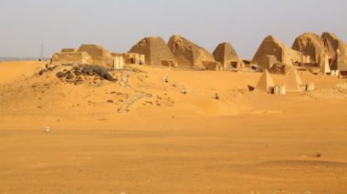 sahara Çölü'nde siyah Firavunlar antik Tapınağı 