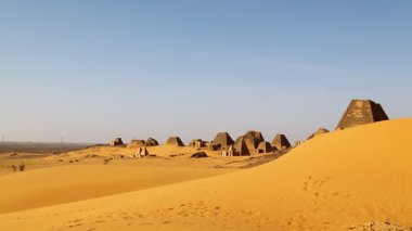 sahara Çölü'nde siyah Firavunlar antik Tapınağı 