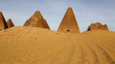 sahara Çölü'nde siyah Firavunlar antik Tapınağı 