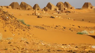 sahara Çölü'nde siyah Firavunlar antik Tapınağı 