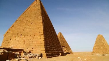 sahara Çölü'nde siyah Firavunlar antik Tapınağı 