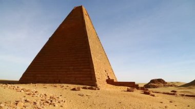 sahara Çölü'nde siyah Firavunlar antik Tapınağı 