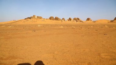 sahara Çölü'nde siyah Firavunlar antik Tapınağı 