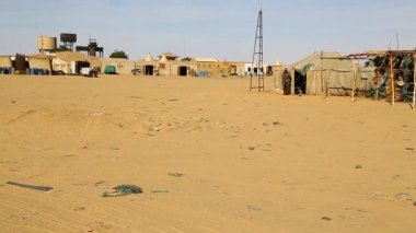 Sudan'daki çöl eski istasyonu