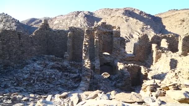 Antico Tempio Dei Faraoni Neri Nel Deserto Del Sahara — Video Stock