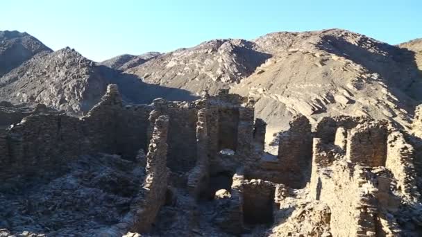 Antico Tempio Dei Faraoni Neri Nel Deserto Del Sahara — Video Stock