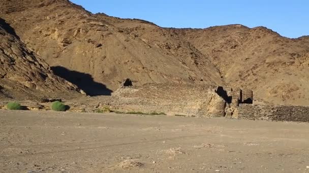 Antiguo Templo Faraones Negros Desierto Del Sahara — Vídeos de Stock