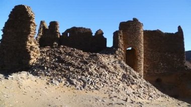 sahara Çölü'nde siyah Firavunlar antik Tapınağı 