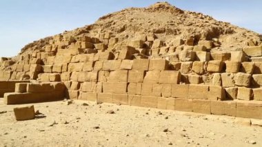 çöl, Berenice, Afrika'nın ortasında siyah Firavunlar antik Tapınağı