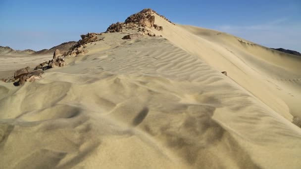 Het Midden Van Woestijn Soedan Afrika — Stockvideo