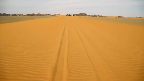 Sivatagi Rock Pályán Mint Koncepció Vadon Élő Természet Festői Szárazföldi — Stock Fotó