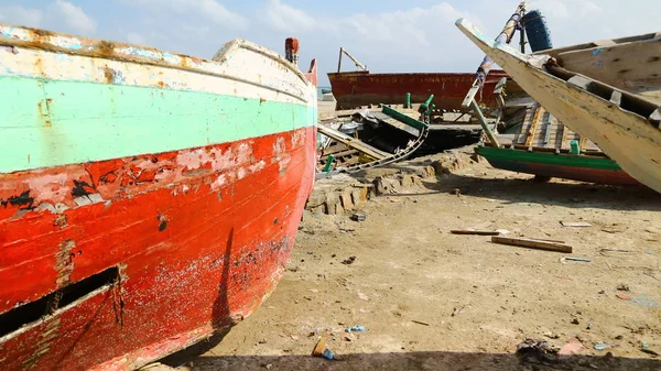 Afrika Port Szudánban Régi Hajó Kikötőre Tökéle — Stock Fotó