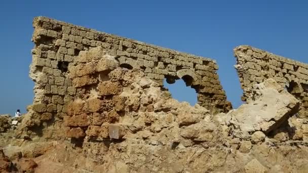 Felvétel Antik Török Örökség Közelében Port Szudán Afrika — Stock videók