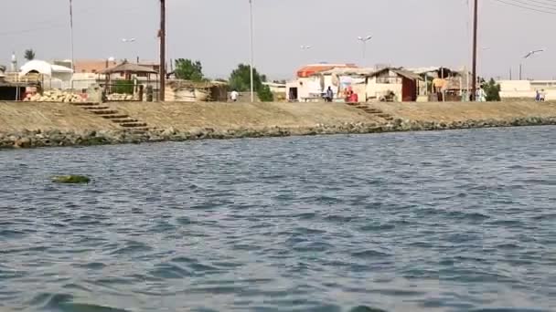 Felvétel Ciprusi Kikötő Napsütéses Napon — Stock videók