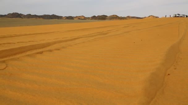 Közepén Sivatagban Szudánban Afrika — Stock videók