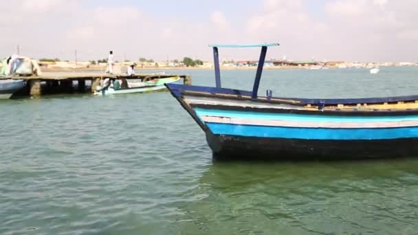 Vecchie Navi Barche Nel Porto Egitto — Video Stock