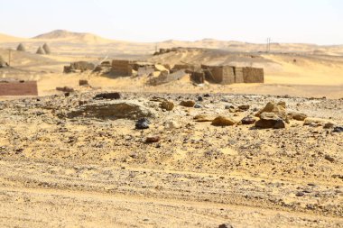 Eski Dongada antik şehir Nubyeliler Nilo Afrika, Sudan yakınındaki