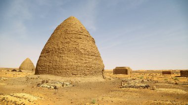 Eski Dongada antik şehir Nubyeliler Nilo Afrika, Sudan yakınındaki
