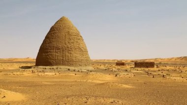 Eski Dongada görüntülerini antik şehir Nubyeliler Nilo Afrika, Sudan yakınındaki