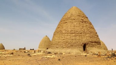 Eski Dongada görüntülerini antik şehir Nubyeliler Nilo Afrika, Sudan yakınındaki