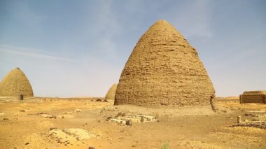 Eski Dongada görüntülerini antik şehir Nubyeliler Nilo Afrika, Sudan yakınındaki