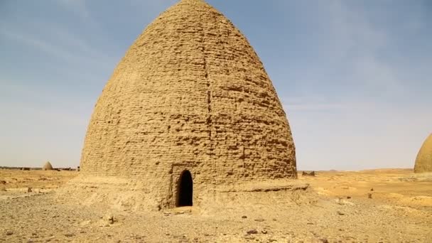 Footage Old Dongada Antique City Nubians Nilo Africa Sudan — Stock Video