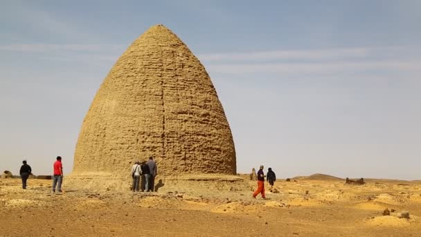 2018年12月28日 苏丹非洲 苏丹尼洛附近的老东田古城努比亚人的镜头 — 图库视频影像