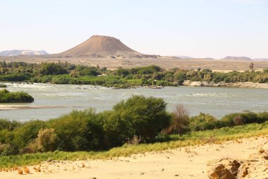 Afrika sudan Kerma'daki dört katarakt Nil ve doğa rive yakınındaki