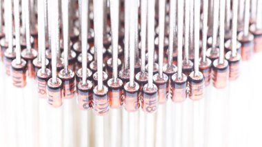 diyot elektronik bileşen kavramı grup ve resistanc gibi beyaz ışık birçok bulanıklık