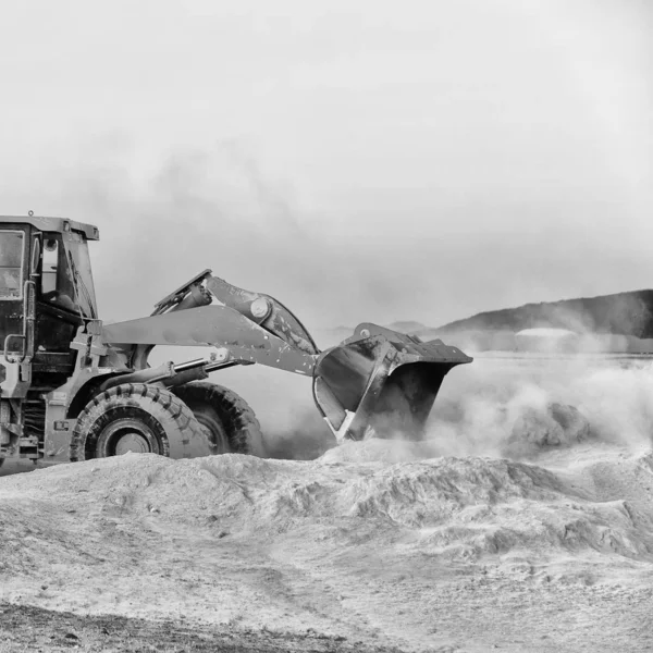 Ethiopië Afrika Caterpillar Apparatuur Werken Opgraving Machines — Stockfoto