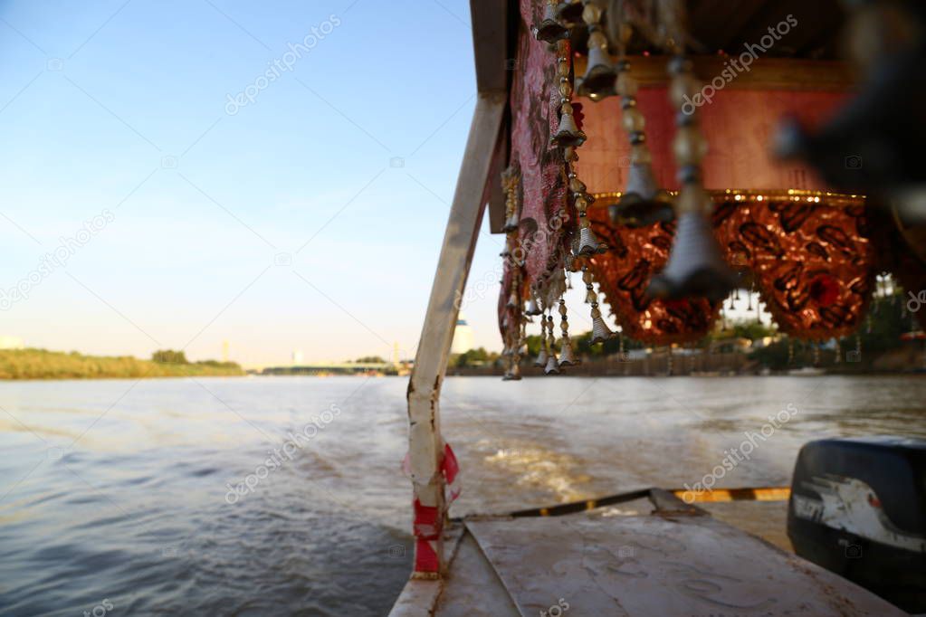 blur in sudan the cruise in the white nilo to the blue nilo the boat the water and sunris