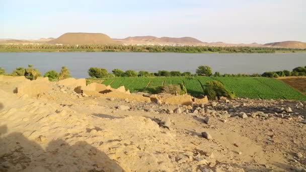 Cuatro Cataratas Del Río Nilo Sudán África — Vídeo de stock