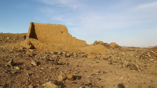 Antique City Nubians Nile Kerma Sudan África — Vídeo de Stock