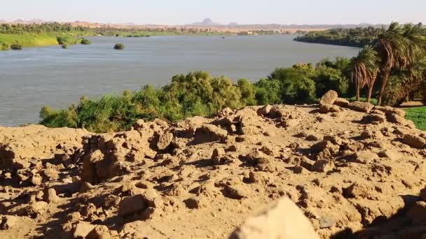 Cuatro Cataratas Del Río Nilo Sudán África — Vídeo de stock