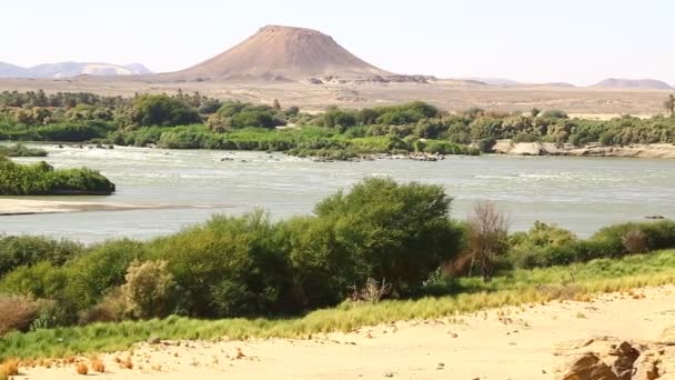 Fyra Katarakt Floden Nilen Sudan Afrika — Stockvideo