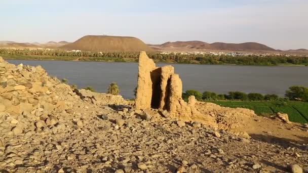 Antique City Nubians Nile Kerma Sudan África — Vídeo de Stock