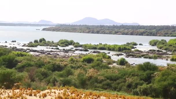 Négy Szürkehályog River Nile Szudán Afrika — Stock videók