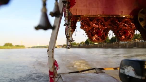 Vista Dalla Barca Durante Crociera Nel Fiume Nilo — Video Stock