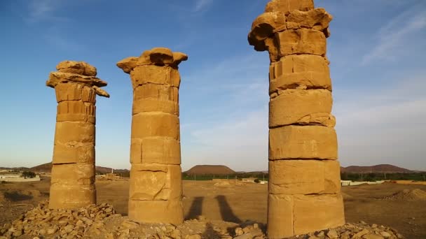 Ville Antique Nubiens Près Nil Kerma Soudan Afrique — Video