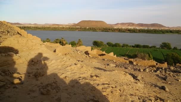 Fyra Katarakt Floden Nilen Sudan Afrika — Stockvideo