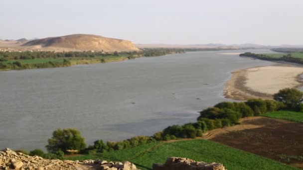 Zaćma Cztery Rzeki Nil Sudan Afryki — Wideo stockowe