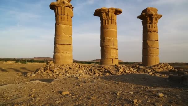 Antique City Nubians Nile Kerma Sudan África — Vídeo de Stock