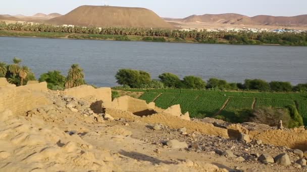 Четыре Катаракты Реки Нил Судан Африка — стоковое видео
