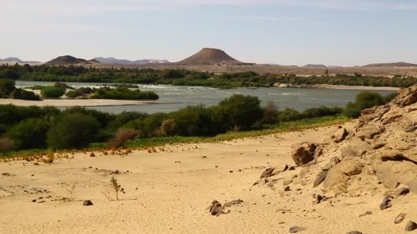 Cuatro Cataratas Del Río Nilo Sudán África — Vídeo de stock