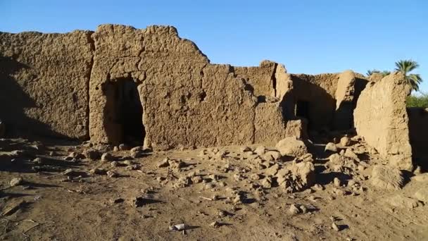 Fort murrat ruins in the antique city — Stock Video