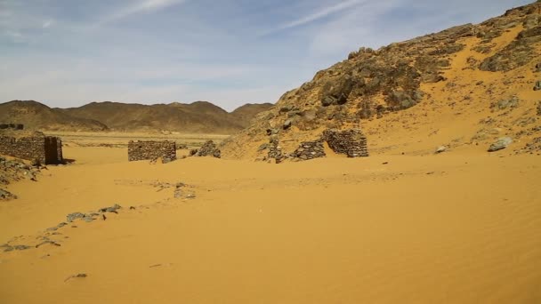 Ruinas del fuerte murrat en la ciudad antigua — Vídeo de stock