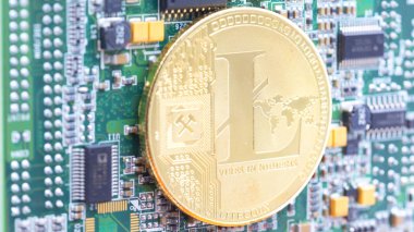 bir bilgisayar kavramı gelecek ve CEOlarla gibi bitcoin litecoin'ın anakart