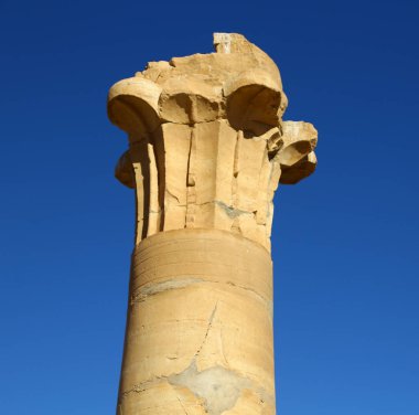 Afrika sudan soleb çöl ortasında siyah Firavunlar antik Tapınağı