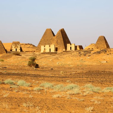çöl ortasında siyah firavunlar, antik Afrika sudan meroe piramitleri